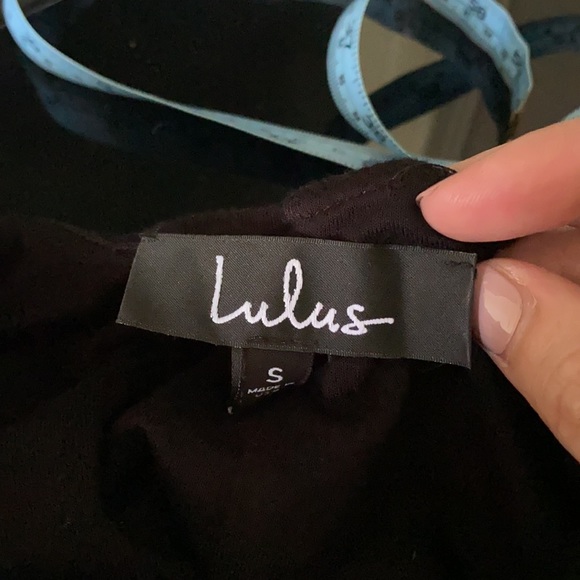 LULU'S Black Lightweight Backless Dress size Small - Picture 3 of 3